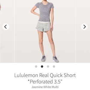 lululemon Real Quick *Perforated short- 3.5” inseam